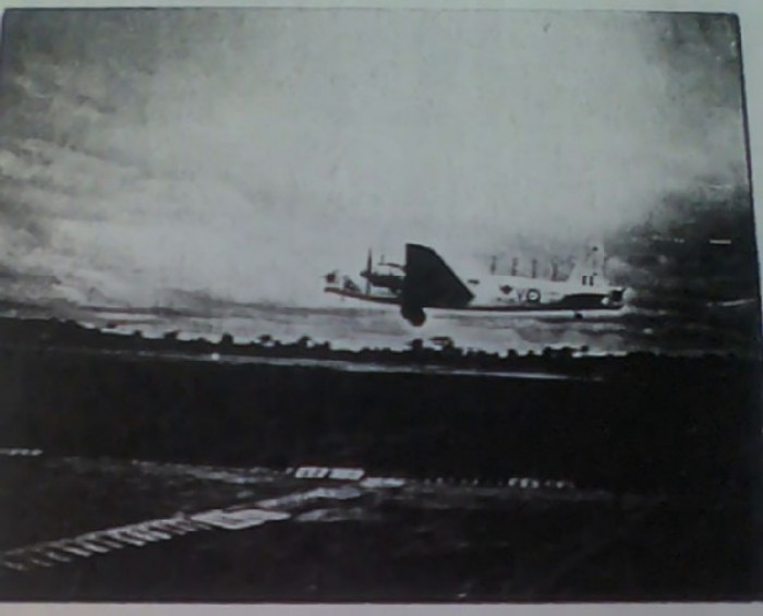 04. Errol Rosenberg's 26 Sqn Wellington NC454V at Takoradi. Aircraft carries ASV Radar with underwing & dorsal aerials